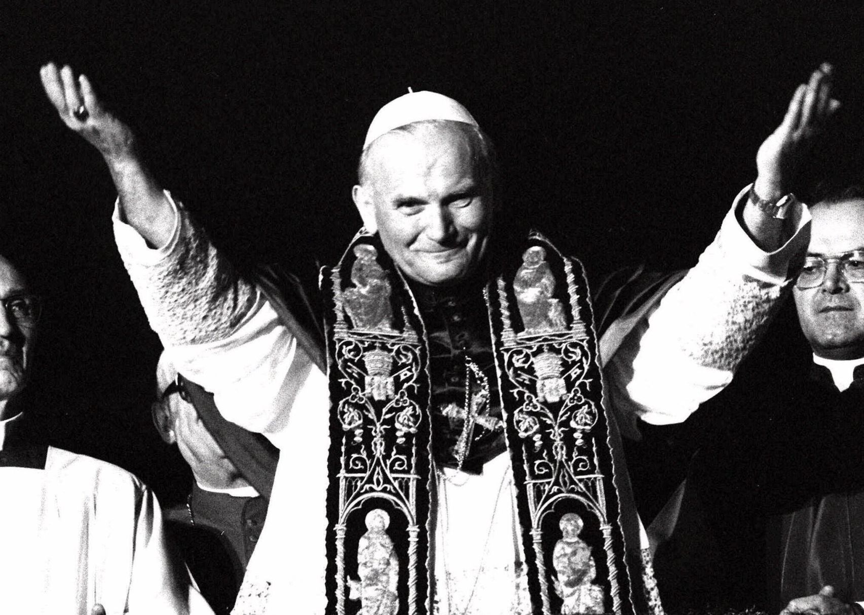 1978: Pope John Paul II upon election as pope
